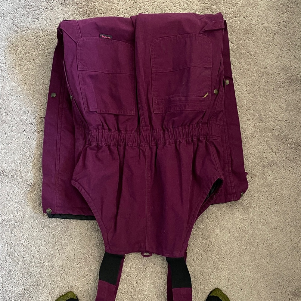 Purple Overalls Snow Pants - Picture 3 of 5